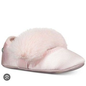 Baby Ugg fluff pink ballet flat